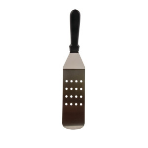 Slotted Stainless Steel 255mm Elbowed Spatula - Vogue - Fourniresto