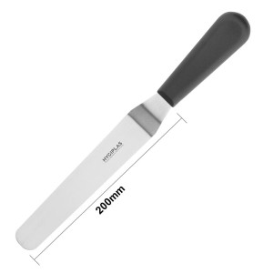 Angled Stainless Steel Spatula Knife 190mm - Hygiplas - Fourniresto