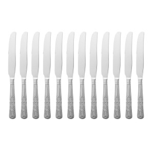 Table Knife Kings In Stainless Steel - Set Of 12 - Olympia - Fourniresto