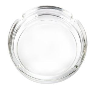 Small Stackable Glass Ashtray Ø107 mm - Pack of 24 - Olympia - Fourniresto