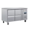 Refrigerated Table GN 1/1 Ventilated 4 Drawers Series U 314L - Polar - Fourniresto