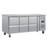 Refrigerated Table GN 1/1 Ventilated 6 Drawers Series U 465L - Polar - Fourniresto