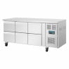 Refrigerated Table GN 1/1 Ventilated 6 Drawers Series U 465L - Polar - Fourniresto