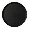 Non-slip Black Round Tray Ø 310mm - Roltex - Fourniresto