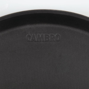 Kruhový protišmykový sklený vlákenný podnos čiernej farby Treadlite Ø 355 mm - Cambro - Fourniresto