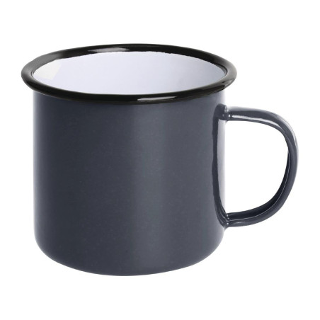 Grand Mug à Soupe en Acier Émaillé 670ml - Lot de 6 - Olympia - Fourniresto