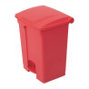 Kitchen Pedal Bin Red 65L - Jantex - Fourniresto