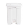 White 65L Pedal Kitchen Bin - Jantex - Fourniresto