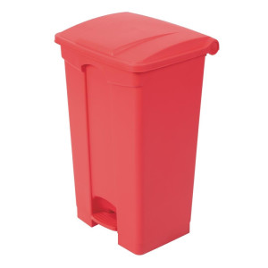 Kitchen Pedal Bin Red 87L - Jantex - Fourniresto