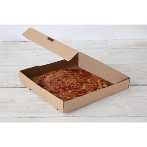 Kartónové pizzové krabice Kraft 30 cm - Balenie 100 kusov - Fiesta Green - Fourniresto