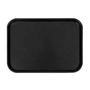 Plateau Rectangulaire Noir en Polypropylène Fast Food 410mm - Cambro - Fourniresto