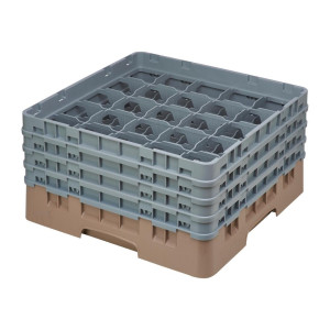 Regál na poháre 25 oddelení Camrack Beige Maximálna výška 215mm - Cambro - Fourniresto