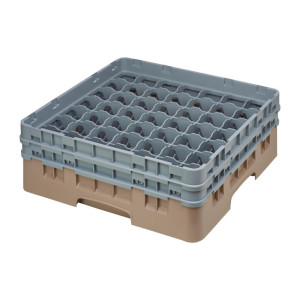 Casier na poháre 49 priehradiek Camrack béžový maximálna výška 133mm - Cambro - Fourniresto