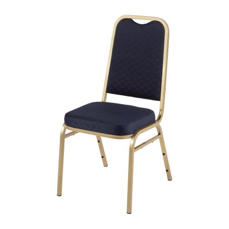 Blue Square Back Banquet Chairs - Set of 4 - Bolero - Fourniresto