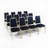 Blue Square Back Banquet Chairs - Set of 4 - Bolero - Fourniresto