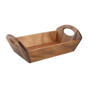 Kôš na stôl z akácie s rukoväťami - T&G Woodware - Fourniresto