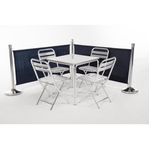 Barrière En Toile Bleu Foncé - Bolero - Fourniresto