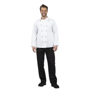 Oblek na varenie Chicago s dlhými rukávmi biela veľkosť L - Whites Chefs Clothing - Fourniresto