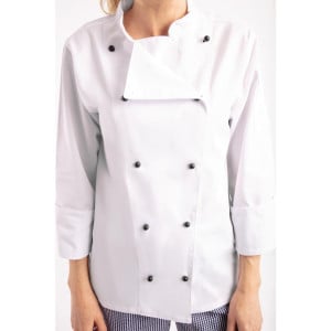 Kuchynský odev Chicago s dlhými rukávmi biela veľkosť XL - Whites Chefs Clothing - Fourniresto