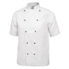 Pracovný odev Chicago s krátkymi rukávmi biela veľkosť M - Whites Chefs Clothing - Fourniresto