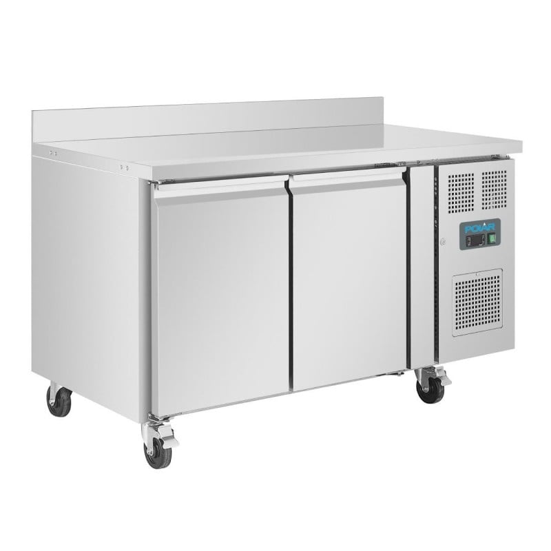 Refrigerated Negative 2-Door Table with Backsplash Series U - 282L - Polar