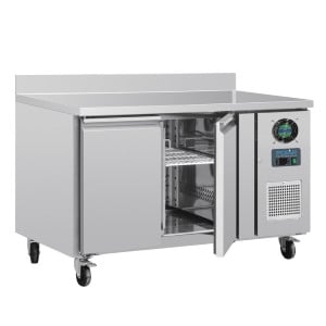 Refrigerated Negative 2-Door Table with Backsplash Series U - 282L - Polar