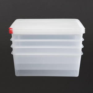 Food Container Gn1/1 28L - Set of 4 - Araven - Fourniresto