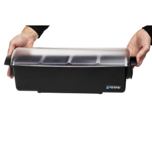 4-Compartment Plastic Dome Box - FourniResto - Fourniresto