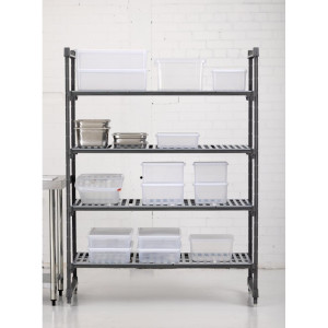 Unité De 4 Étagères À Clairevoie - L 1375 x P 610mm - Cambro