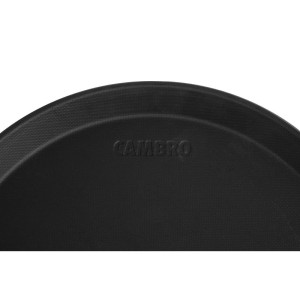 Podnos na podávanie okrúhly z protišmykového skla Camtread čierny Ø 280mm - Cambro - Fourniresto