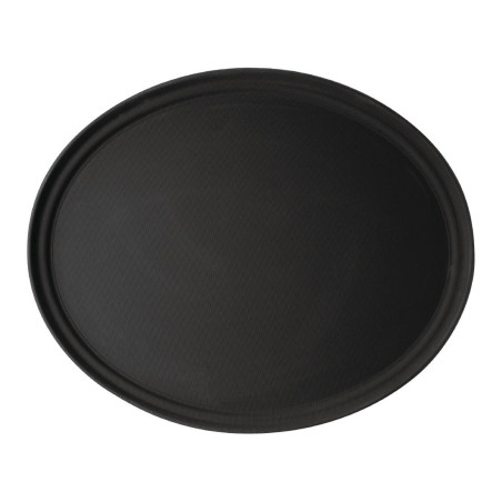 Plateau de Service Ovale Fibre de Verre Antidérapant Camtread Noir  - Cambro - Fourniresto