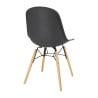 Chaise Moulée en PP avec Structure Métallique Arlo Grise - Lot de 2 - Bolero - Fourniresto