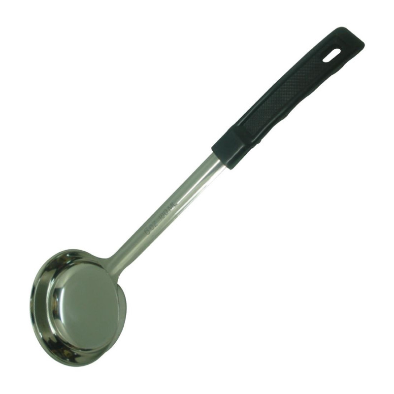 Black Stainless Steel Full Ladle - 178ml - FourniResto Black Stainless Steel Full Ladle - 178ml - FourniResto