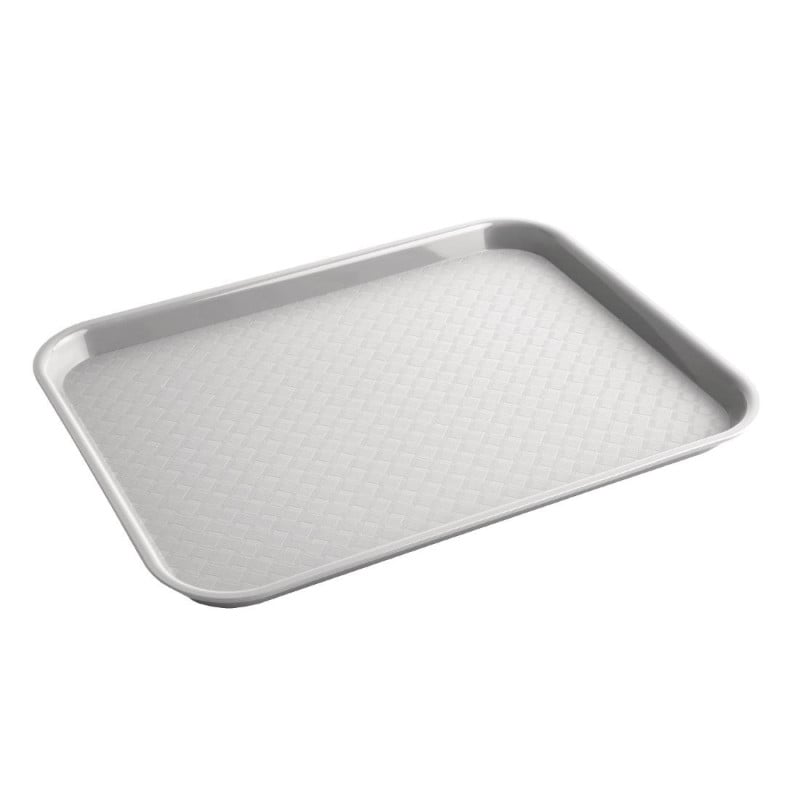 Plastic Gray Fast Food Tray - Olympia KRISTALLON - Fourniresto