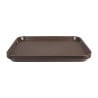 Brown Plastic Fast Food Tray - Olympia KRISTALLON - Fourniresto