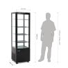 Vitrine Réfrigérée avec Portes Incurvées - Noire 235 L - Polar - Fourniresto