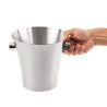 Stainless Steel Wine Bucket Ø 210 mm - Olympia - Fourniresto