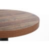 Plateau De Table Rond Effet Bois Vieilli - 600mm - Bolero