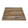 Square Table Top with Aged Wood Effect - L 700mm - Bolero