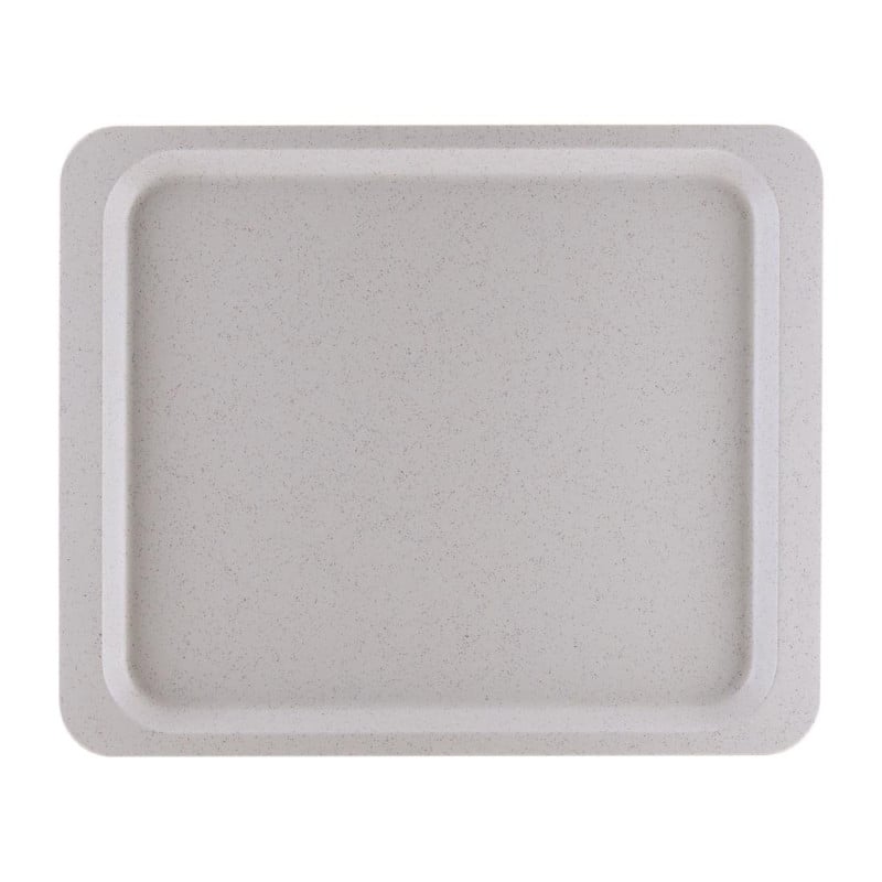 Polyester service tray GN1/2 325x265mm Speckled Grey - Roltex - Fourniresto