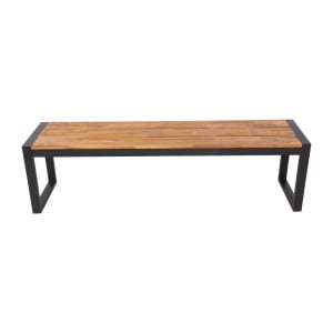 Bancs Industriels en Acier et Acacia 160 cm - Lot de 2 - Bolero - Fourniresto