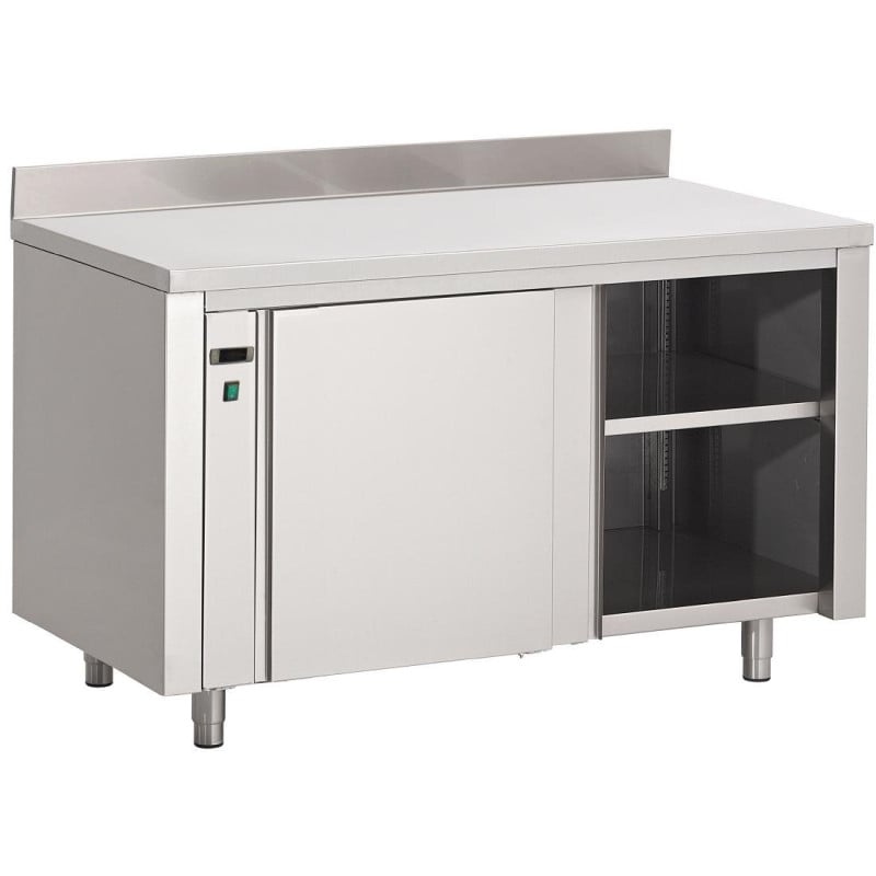 Nerezová vyhrievaná skriňa s chrbtovou doskou - L 2000 x P 700mm - Gastro M