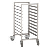 Stainless Steel Sliding Shelf Trolley 10 Levels - 600 x 400mm - Gastro M