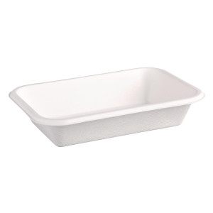 Barquettes en Bagasse Compostables 180mm - Lot de 50 - Fiesta Green