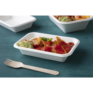 Barquettes en Bagasse Compostables 180mm - Lot de 50 - Fiesta Green