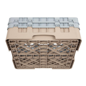 Regál na poháre 16 oddelení Camrack Beige - Š 500 x H 500mm - Cambro