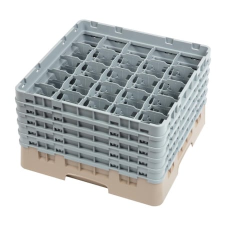 Regál na poháre 25 oddelení Camrack Beige-500x 500mm - Cambro