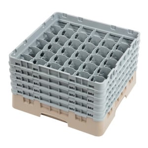 Regál na poháre 36 oddelení Camrack Beige - Š 500 x H 500mm - Cambro