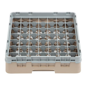 Regál na poháre 49 oddelení Camrack Beige - Š 500 x H 500mm - Cambro