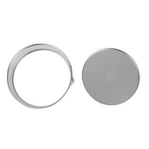 Okrúhla forma s pántom z bieleho železa - Ø 280 mm - FourniResto